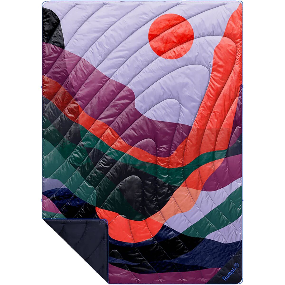 Image of Rumpl Original Puffy Printed 1-Person Blanket Valley Dusk, One Size