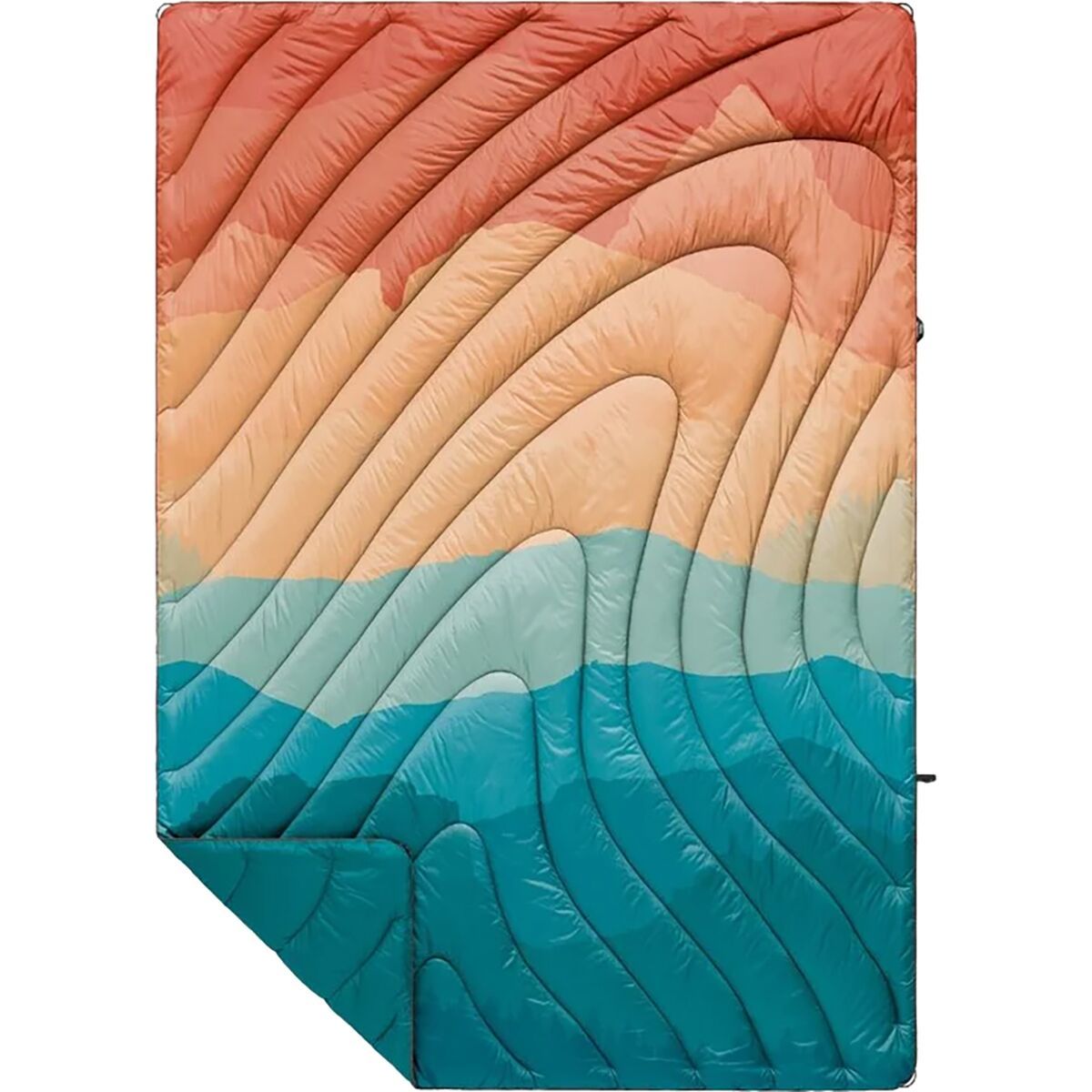 Image of Rumpl Original Puffy 1-Person Blanket - Rocky Mountain Sunset Fade Rocky Mountain Sunset Fade, One Size