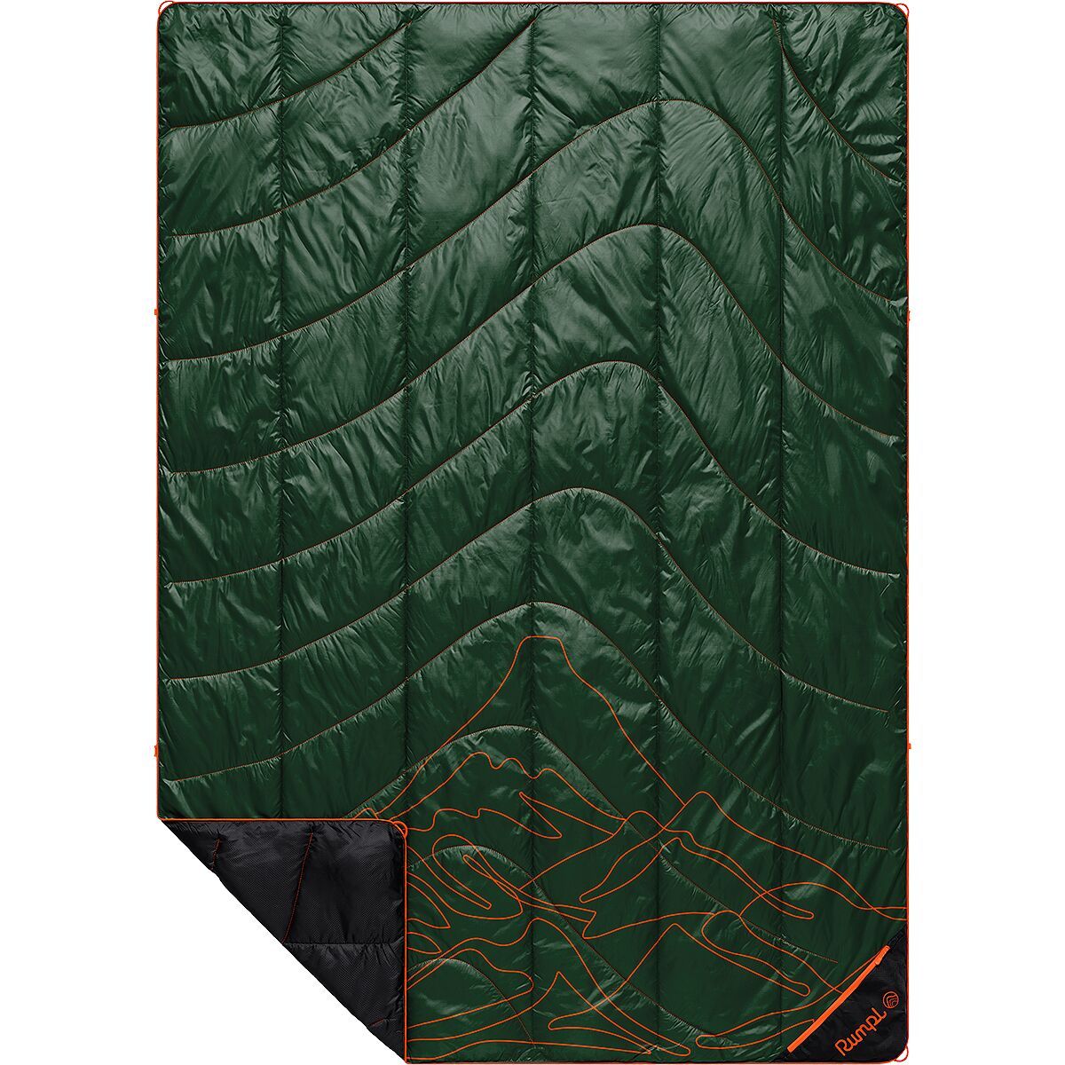 Image of Rumpl Backcountry Puffy 1-Person Blanket Mountain Green Peak, One Size