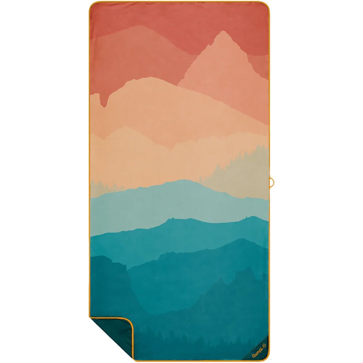 Image of Rumpl Tech Towel Rocky Mountain Sunset Fade, One Size