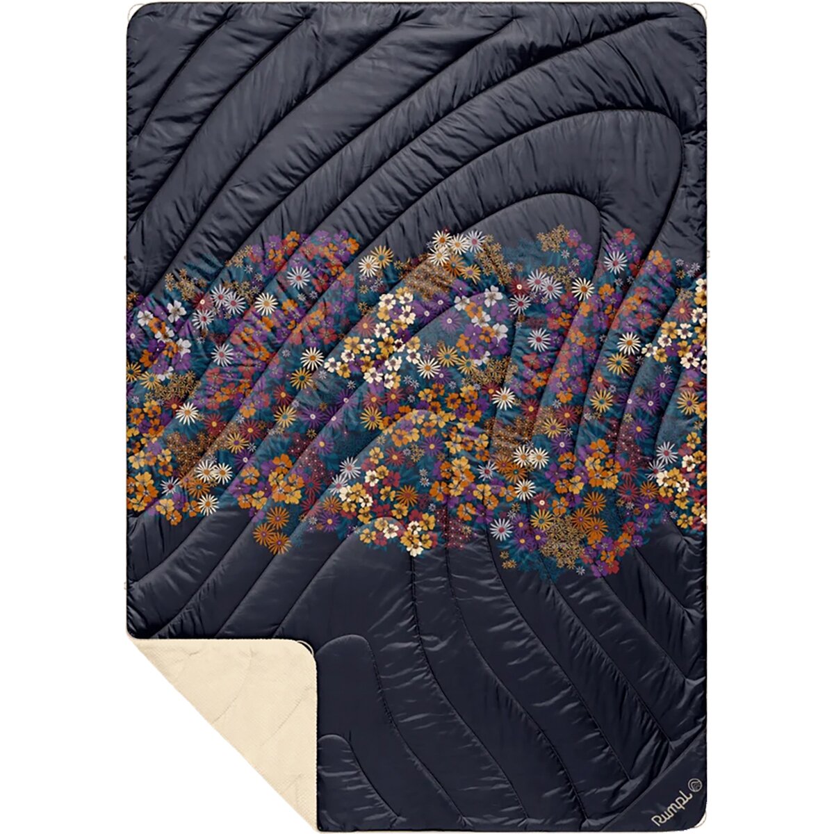 Image of Rumpl Fleece Puffy 1-Person Blanket Midnight Bloom, One Size