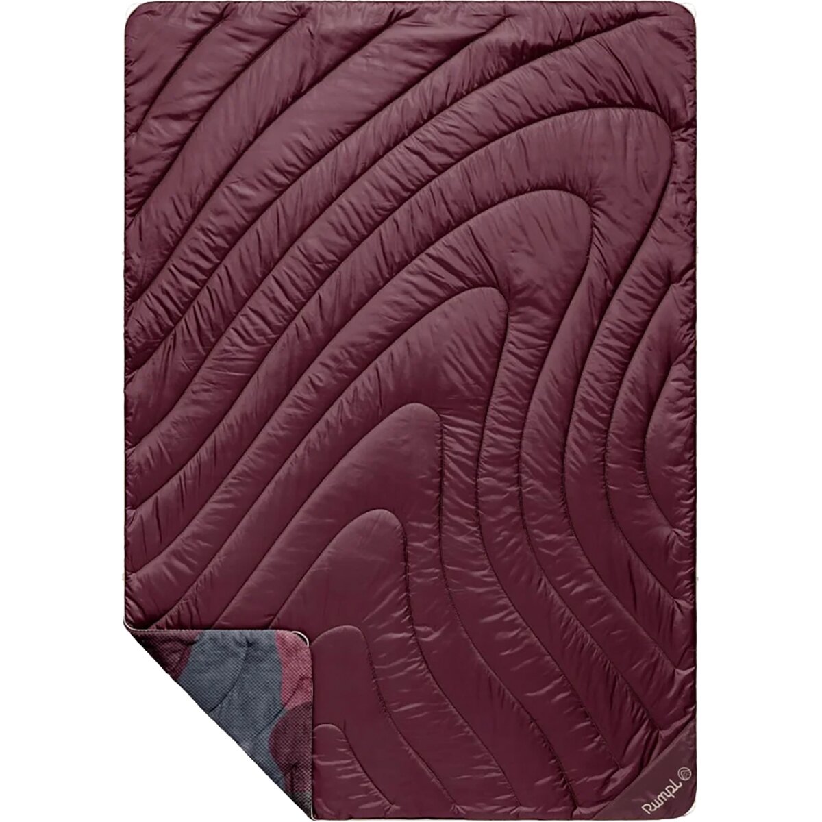 Image of Rumpl Fleece Puffy 1-Person Blanket Puzzled Fig, One Size