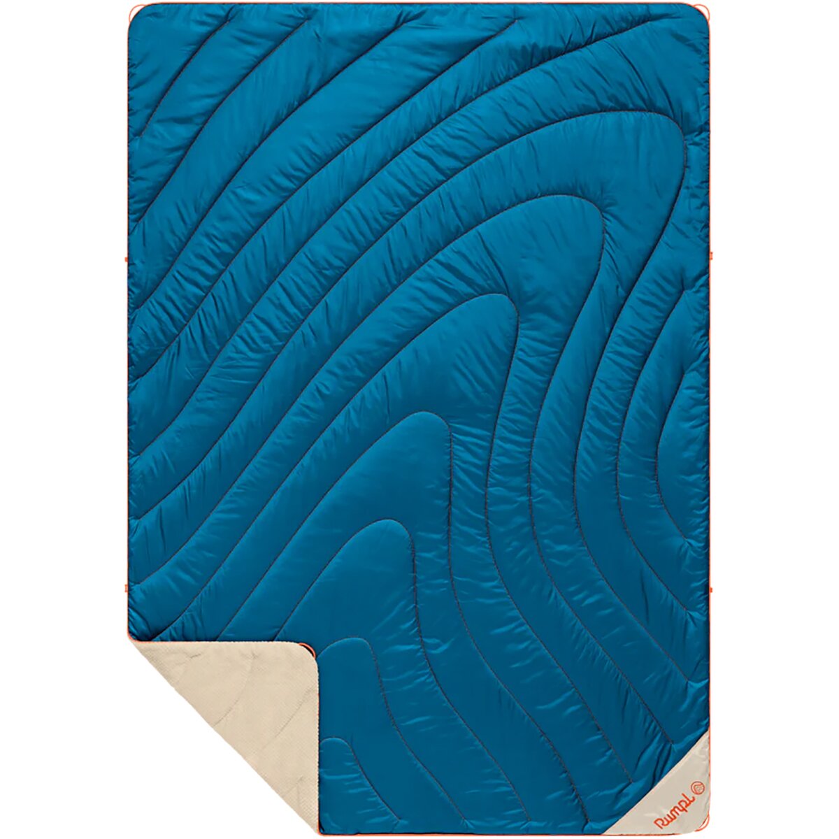 Image of Rumpl Fleece Puffy 1-Person Blanket Seascape Cream, One Size