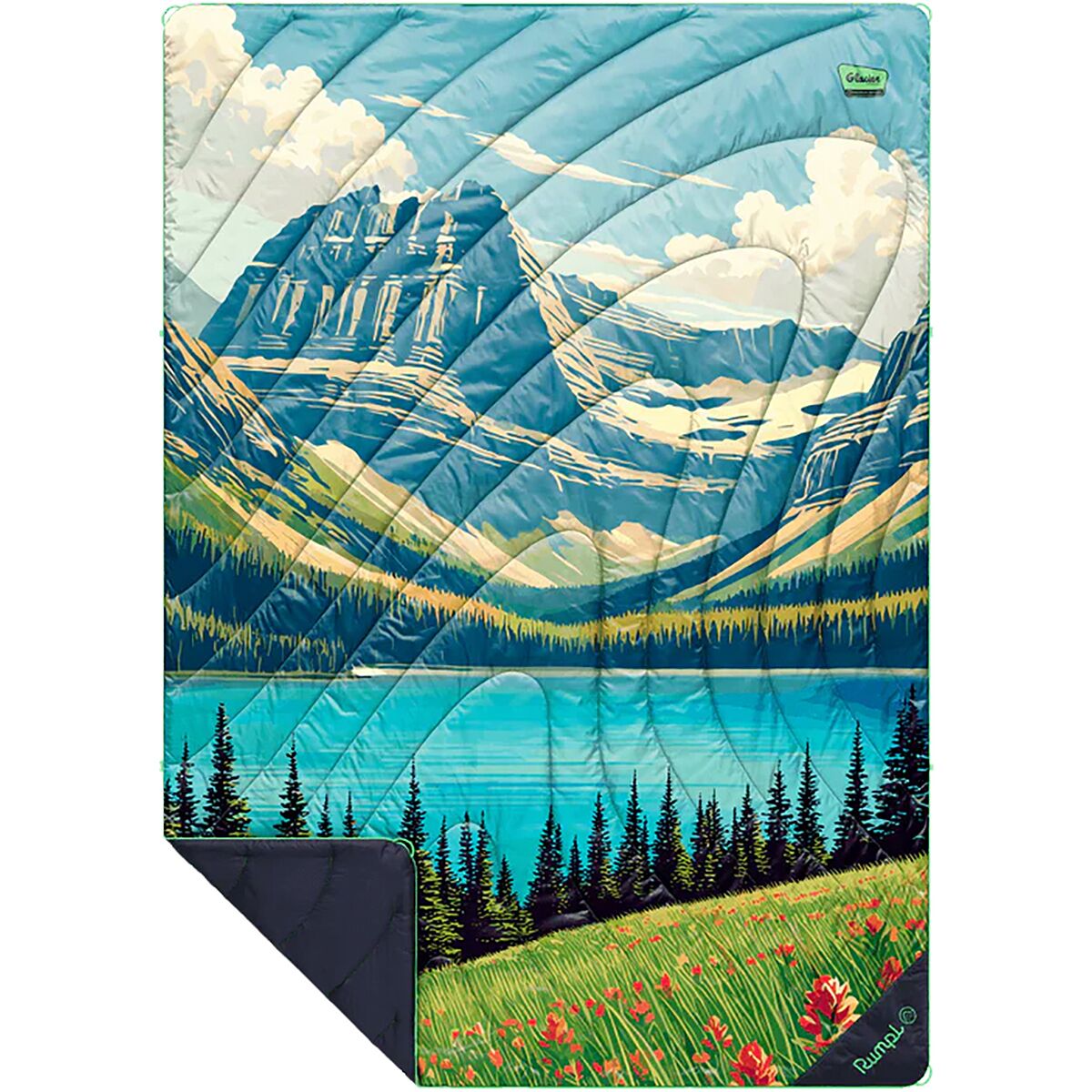Rumpl Rumpl National Park Original Puffy 1-Person Blanket Glacier National Park, One Size