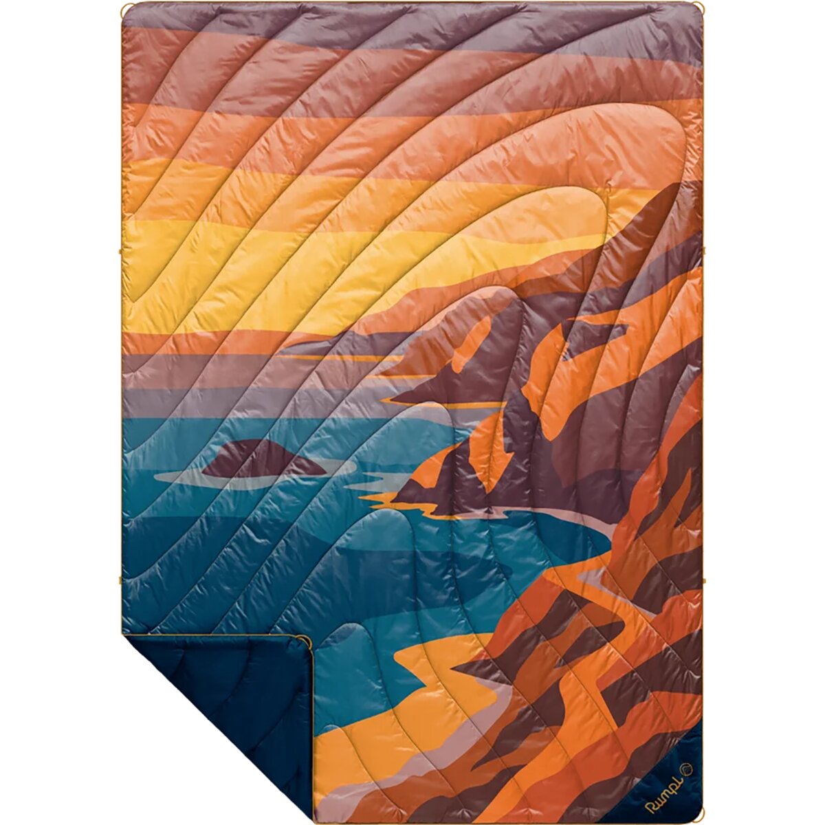 Image of Rumpl Original Puffy 1-Person Blanket - Bandana Big Sur Fade, One Size