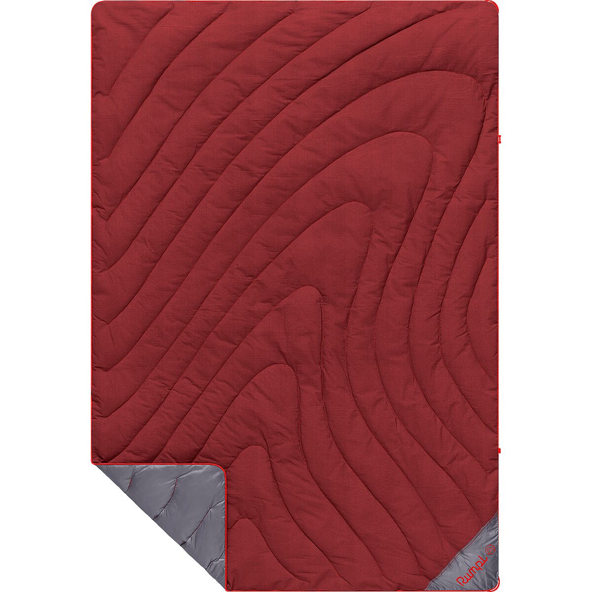 Rumpl Rumpl The Campfire Puffy Blanket - 1P Cherry Charcoal, One Size