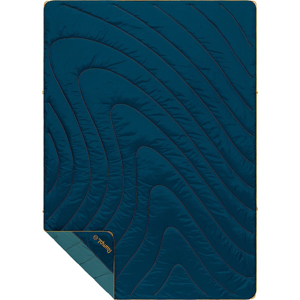 Image of Rumpl The Campfire Puffy Blanket - 1P Sage Navy, One Size
