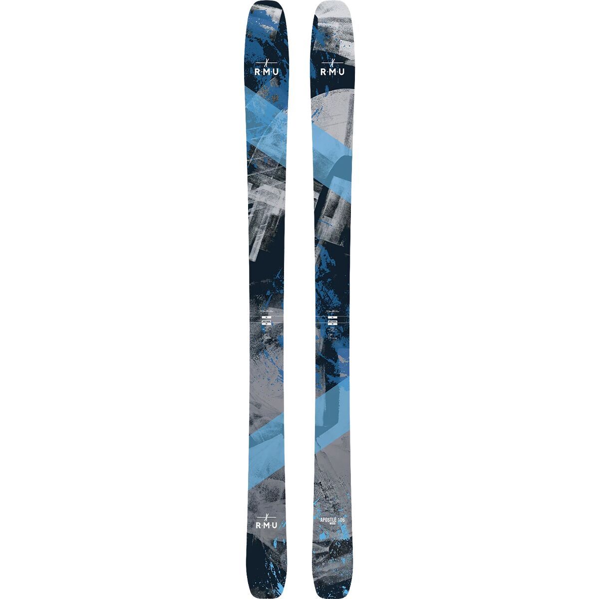 Image of RMU Skis Apostle 106 Ski - 2026 Black/White/Blue, 176cm