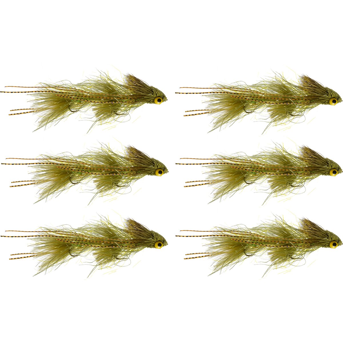 Image of Rainy's Flies Ringmaster Streamer - 6-Pack Olive, #2
