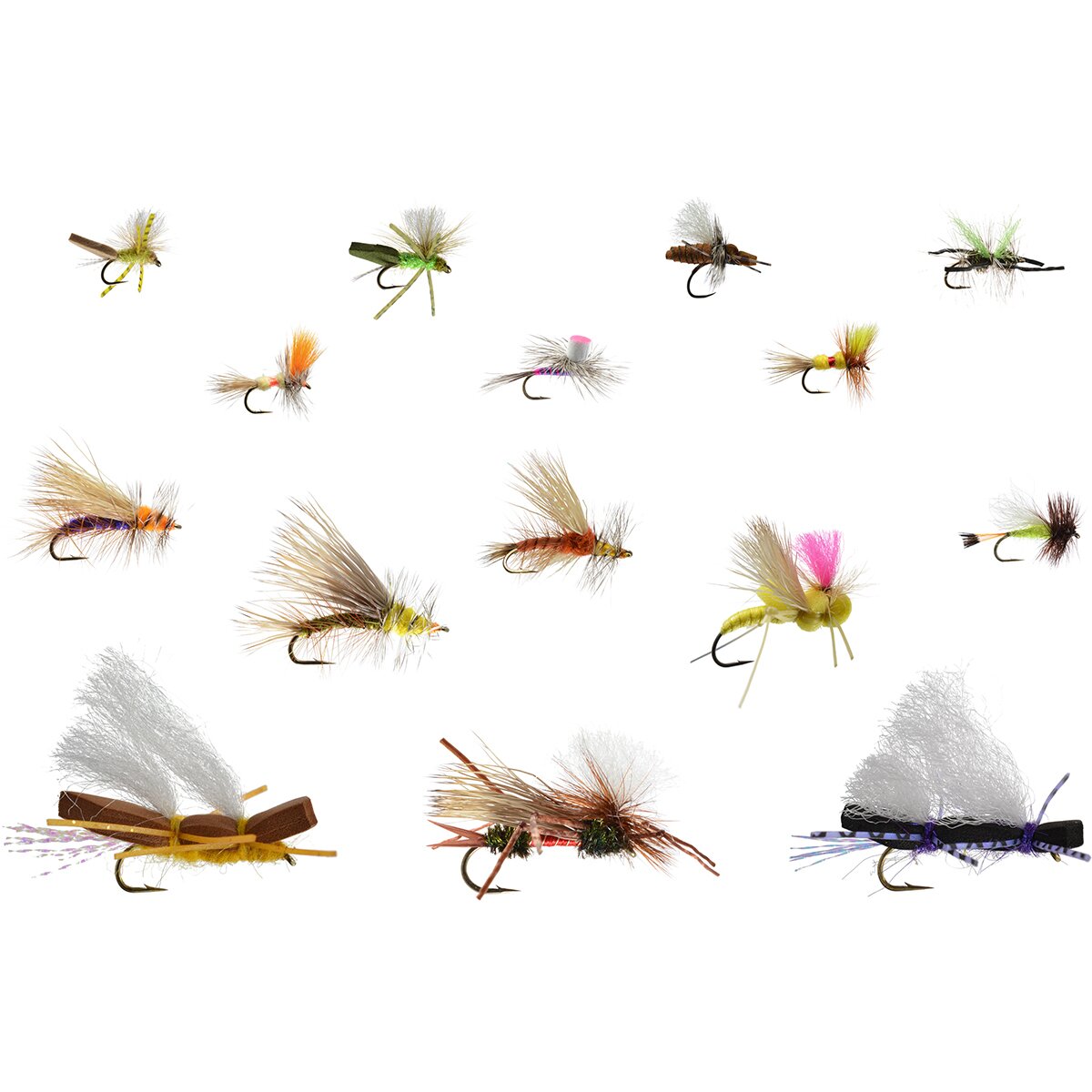 Image of Rainy's Flies Signature Attractor / Big Dry Fly Assortment - 15-Pack One Color, One Size