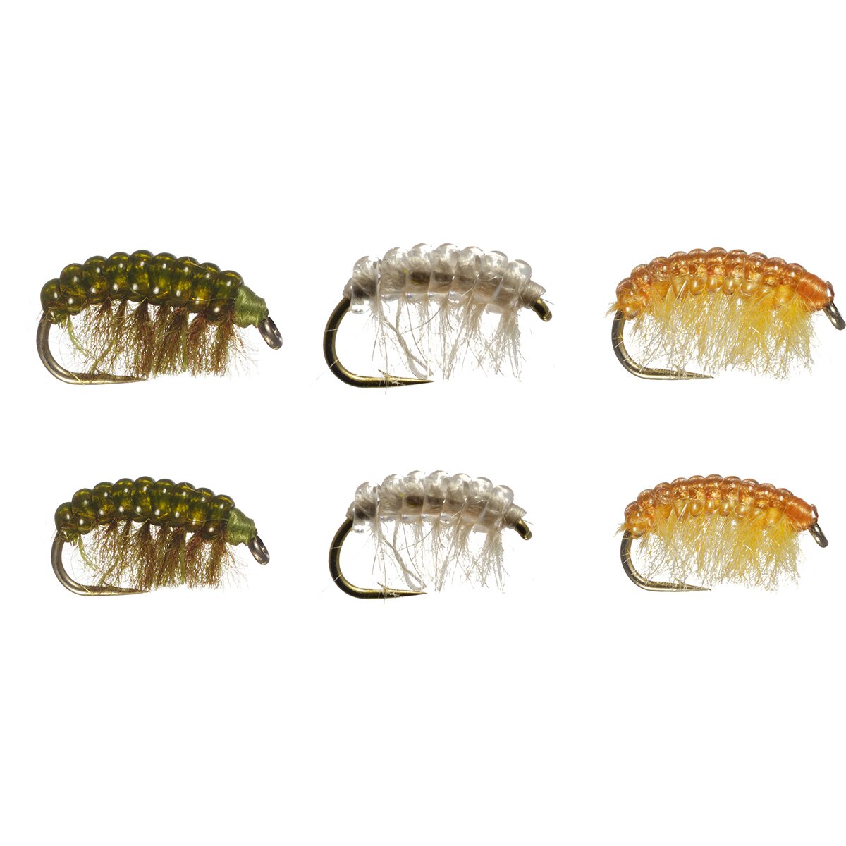 Image of Rainy's Flies Woven Scud Fly Assortment - 6-Pack One Color, One Size