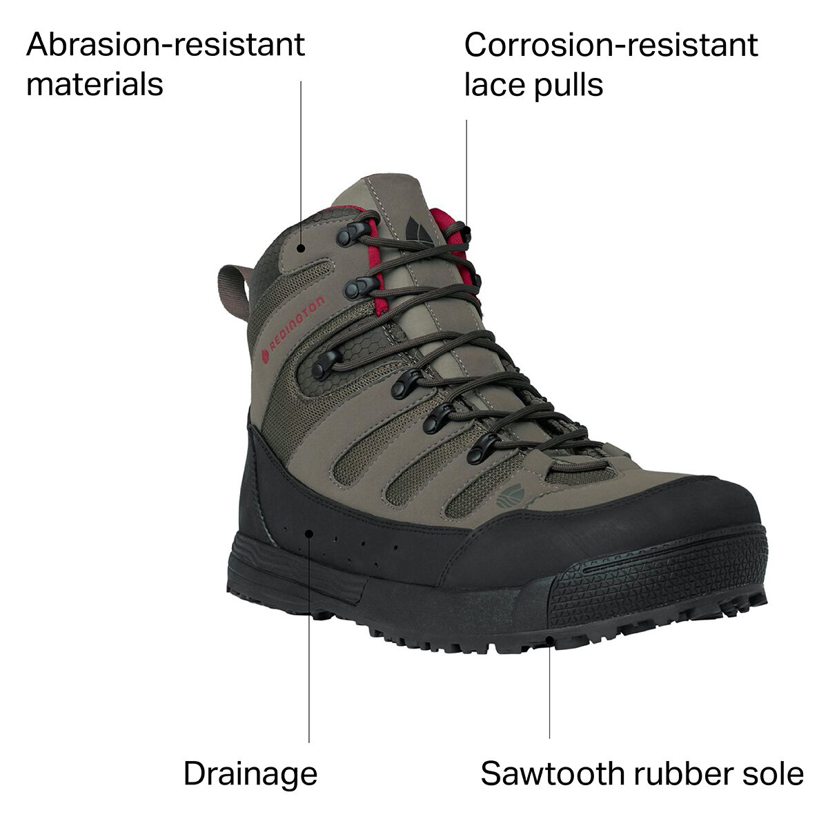 Redington Forge Rubber Wading Boot Men s Fishing