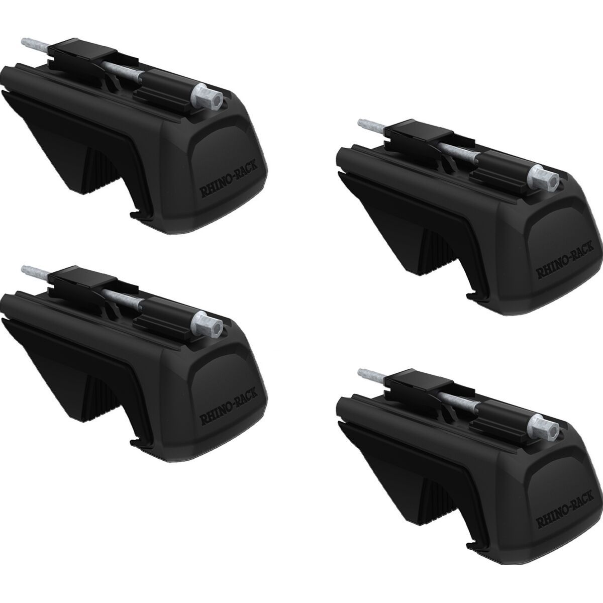 Image of Rhino-Rack RX100 Raised Rail Leg Kit - 4-Pack Black, One Size