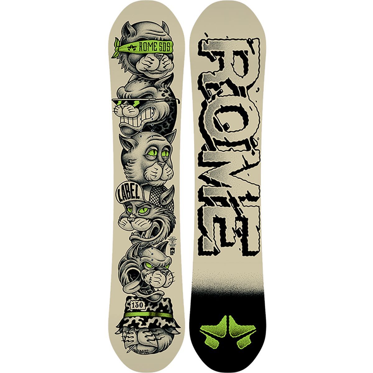 rome sds black label サイズM/L SIDE_BLACK_LABEL_BLK_WHITE-
