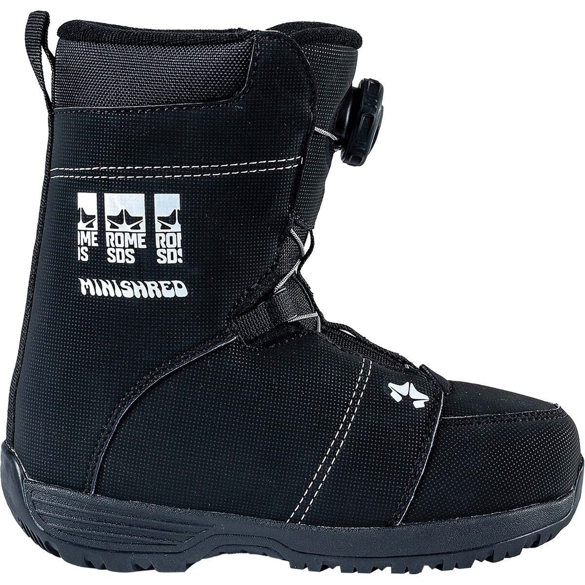 Image of Rome Minishred Snowboard Boot - 2025 - Kids' Black, 12.0
