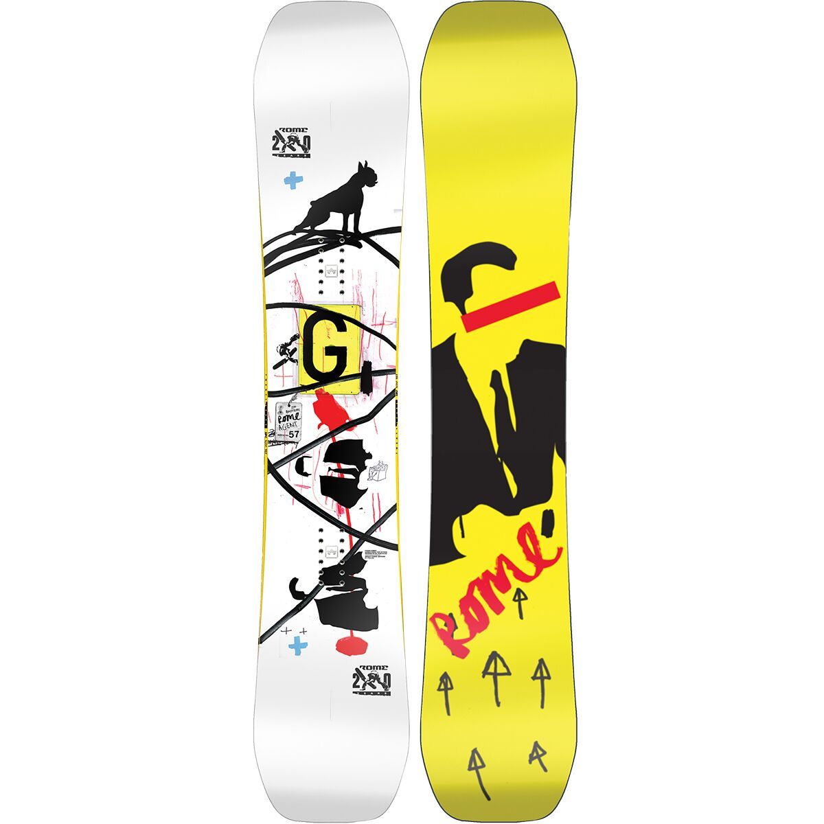 Rome Agent 58 Wide スノーボード 20周年記念 Rome Agent 20th Anniversary Snowboard - 2023 - Snowboard