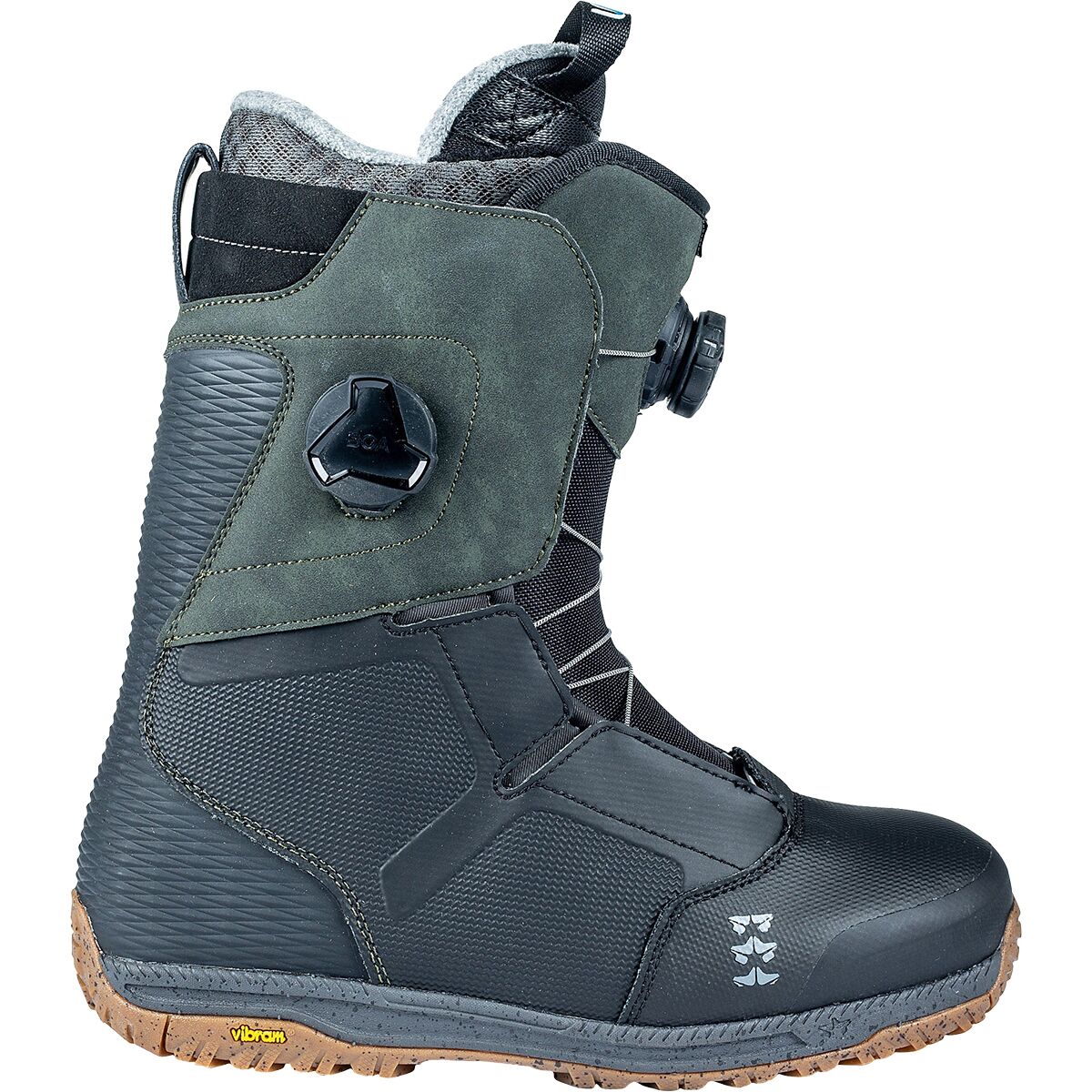 Rome Libertine BOA Snowboard Boot - 2024 Black/Olive