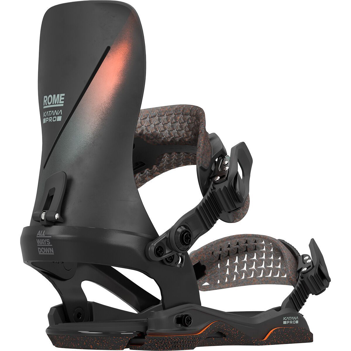 Image of Rome Katana AW Pro Snowboard Binding - 2026 Black/Slate, L/XL