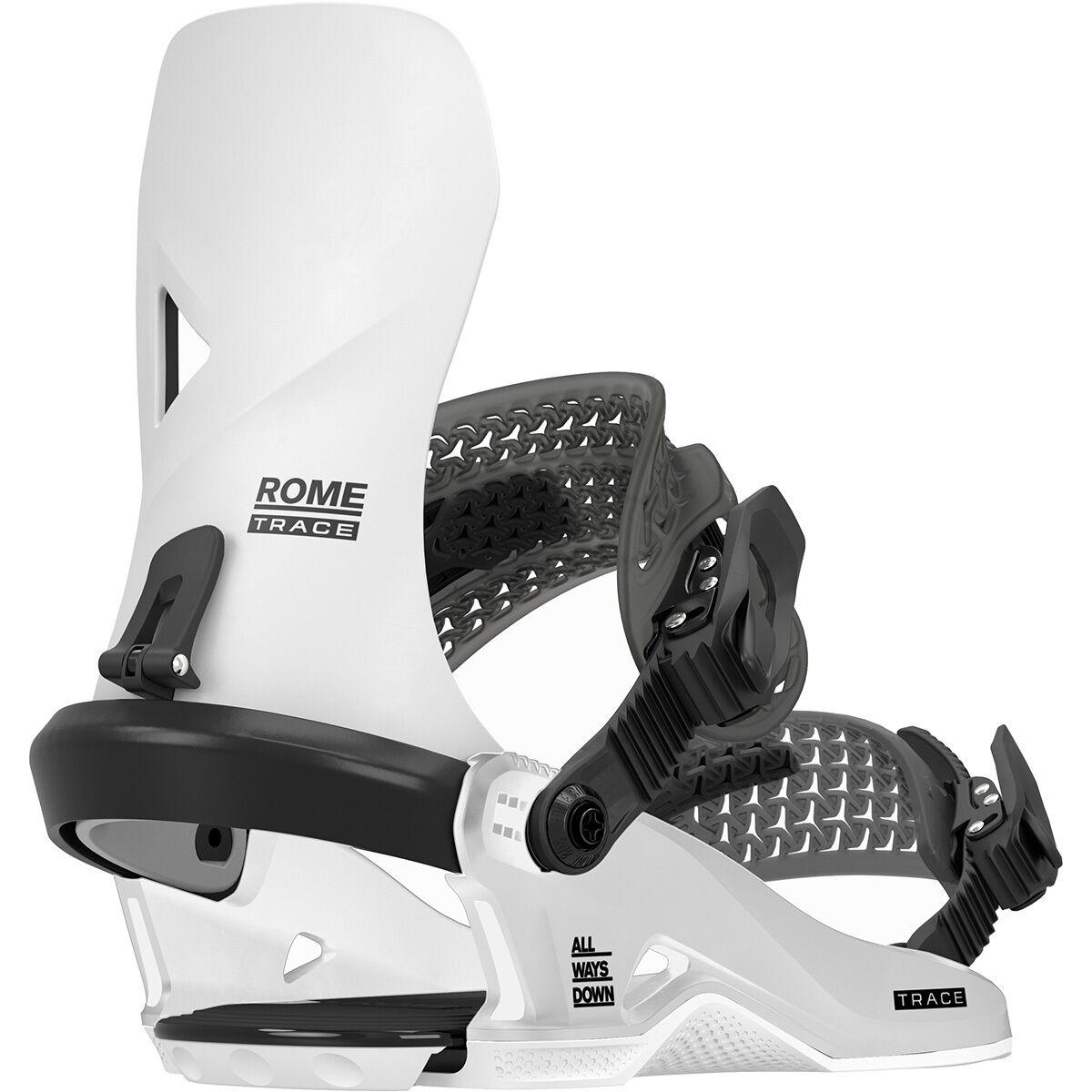 Rome Rome Trace HW Snowboard Binding - 2026 White, L/XL