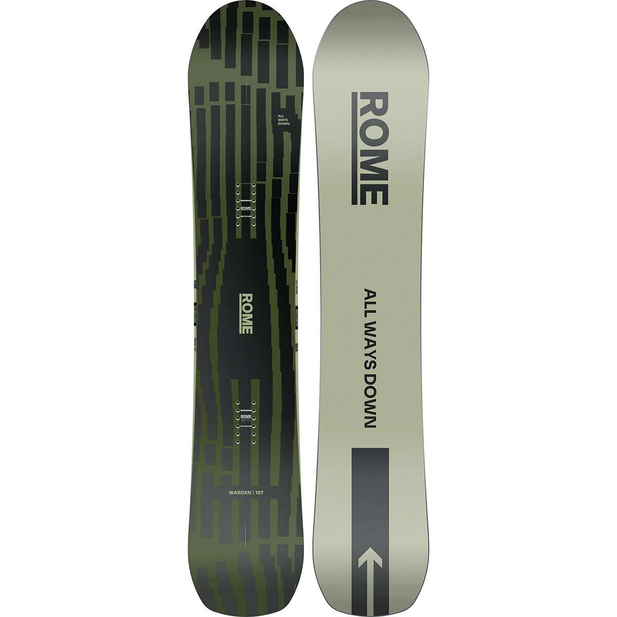 Image of Rome Warden Snowboard - 2026 One Color, 158cm wide