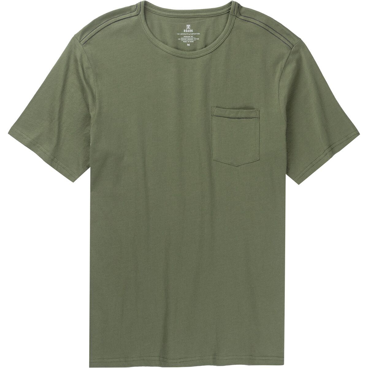 Backcountry Roark Well Worn Light Organic T-Shirt - Men's Army, M