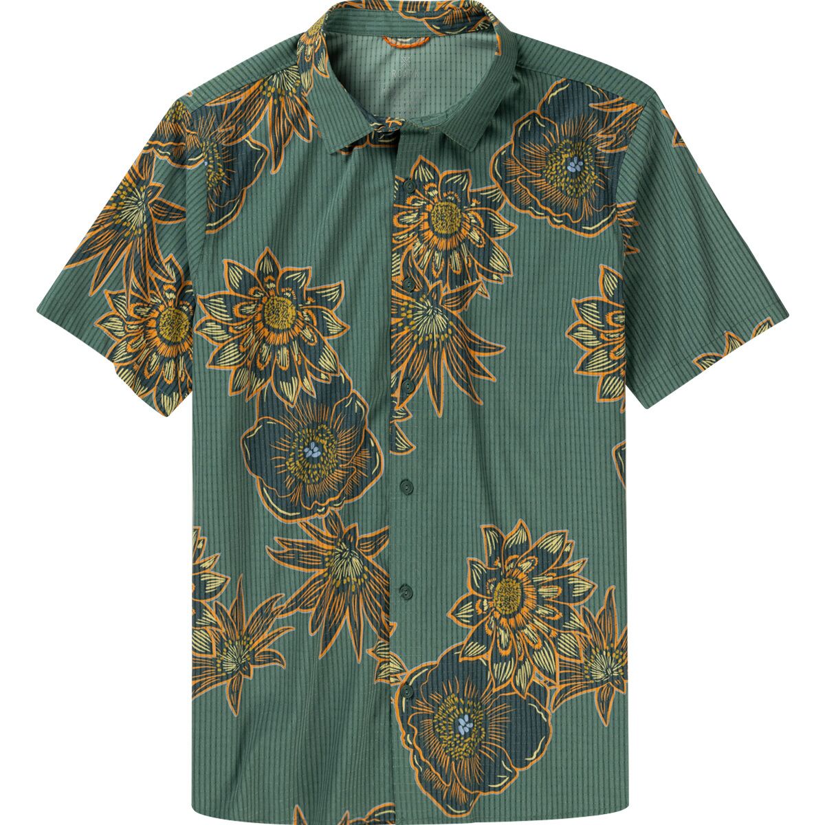 Roark Roark Bless Up Short-Sleeve Shirt - Men's Aurora Flora Tundra, S