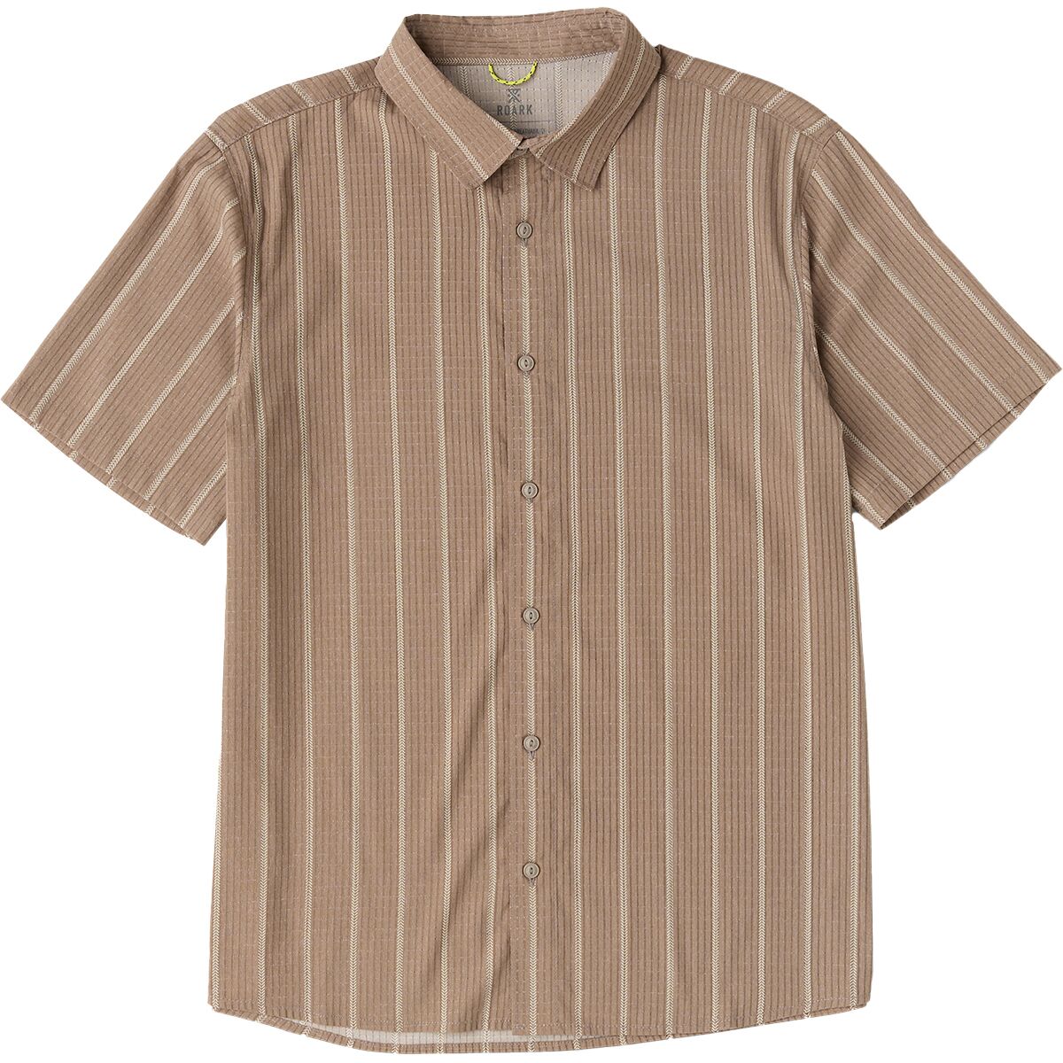 Image of Roark Bless Up Short-Sleeve Shirt - Men's Mushroom, M