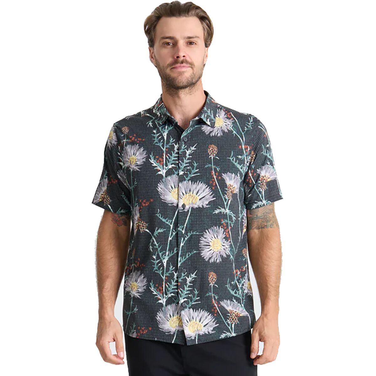 Image of Roark Bless Up Short-Sleeve Shirt - Men's Onyx, L