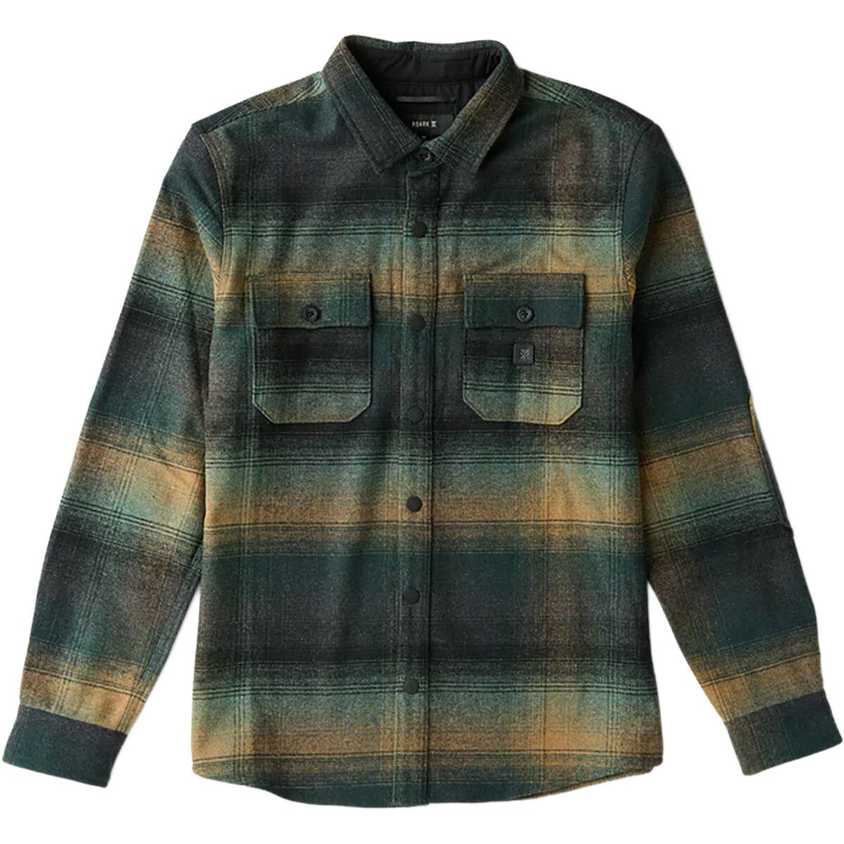Image of Roark Nordsman Long-Sleeve Flannel Shirt - Men's Forest, L