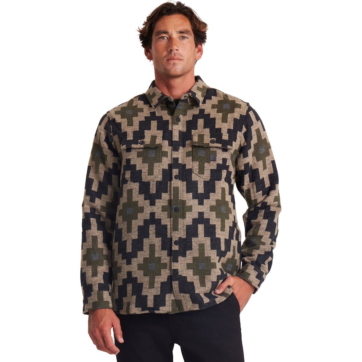 Image of Roark Nordsman Long-Sleeve Flannel Shirt - Men's Hillside Jacqaurd, S