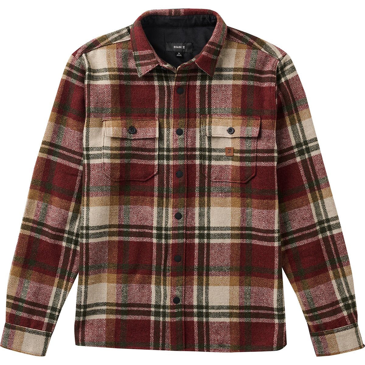 Image of Roark Nordsman Long-Sleeve Flannel Shirt - Men's Sangria, M
