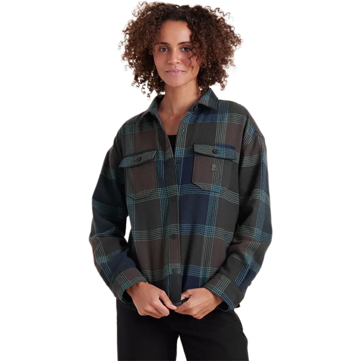Image of Roark Amberly Flannel - Women's Deep Navy, S