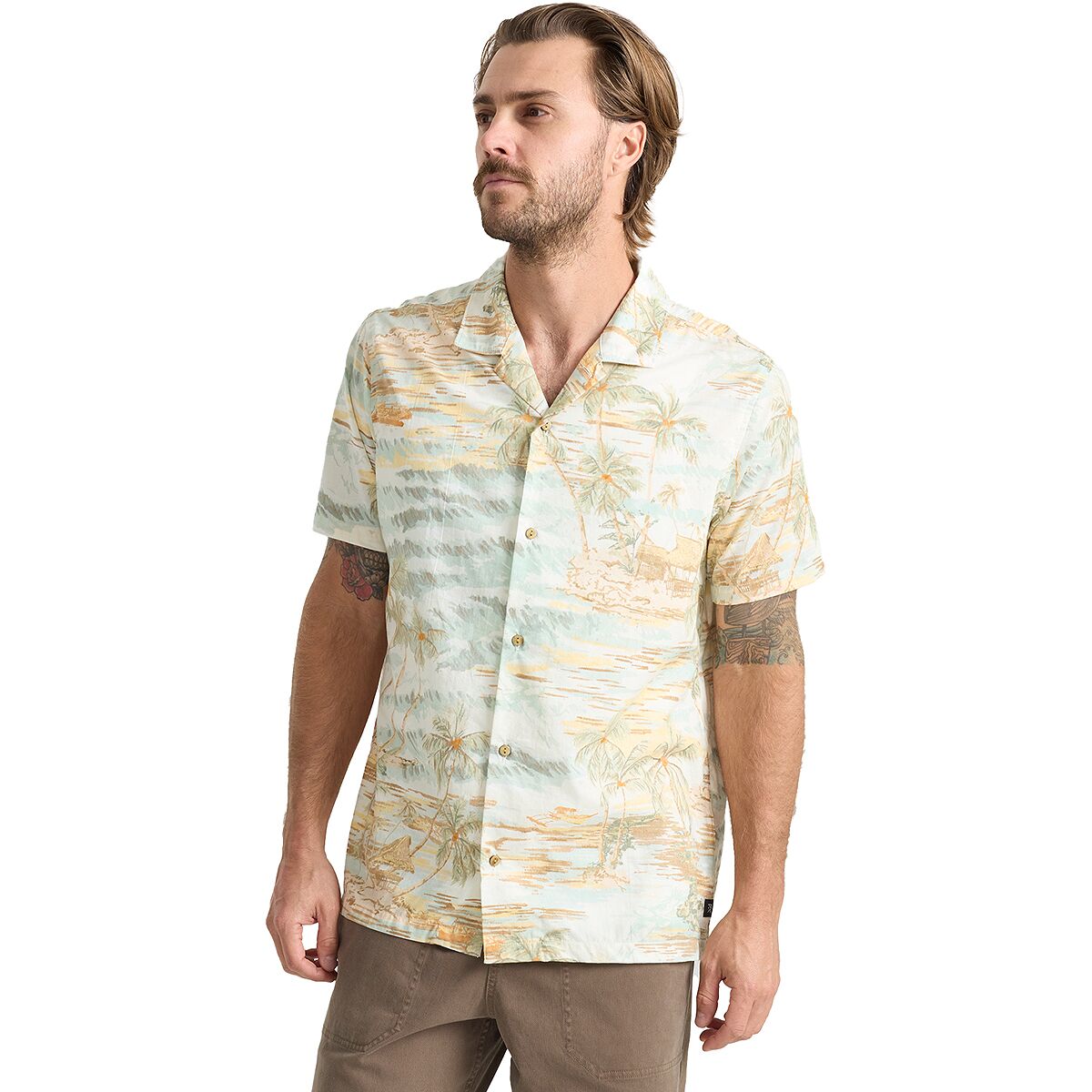 Image of Roark Gonzo Camp Collar Shirt - Men's Seafoam, L