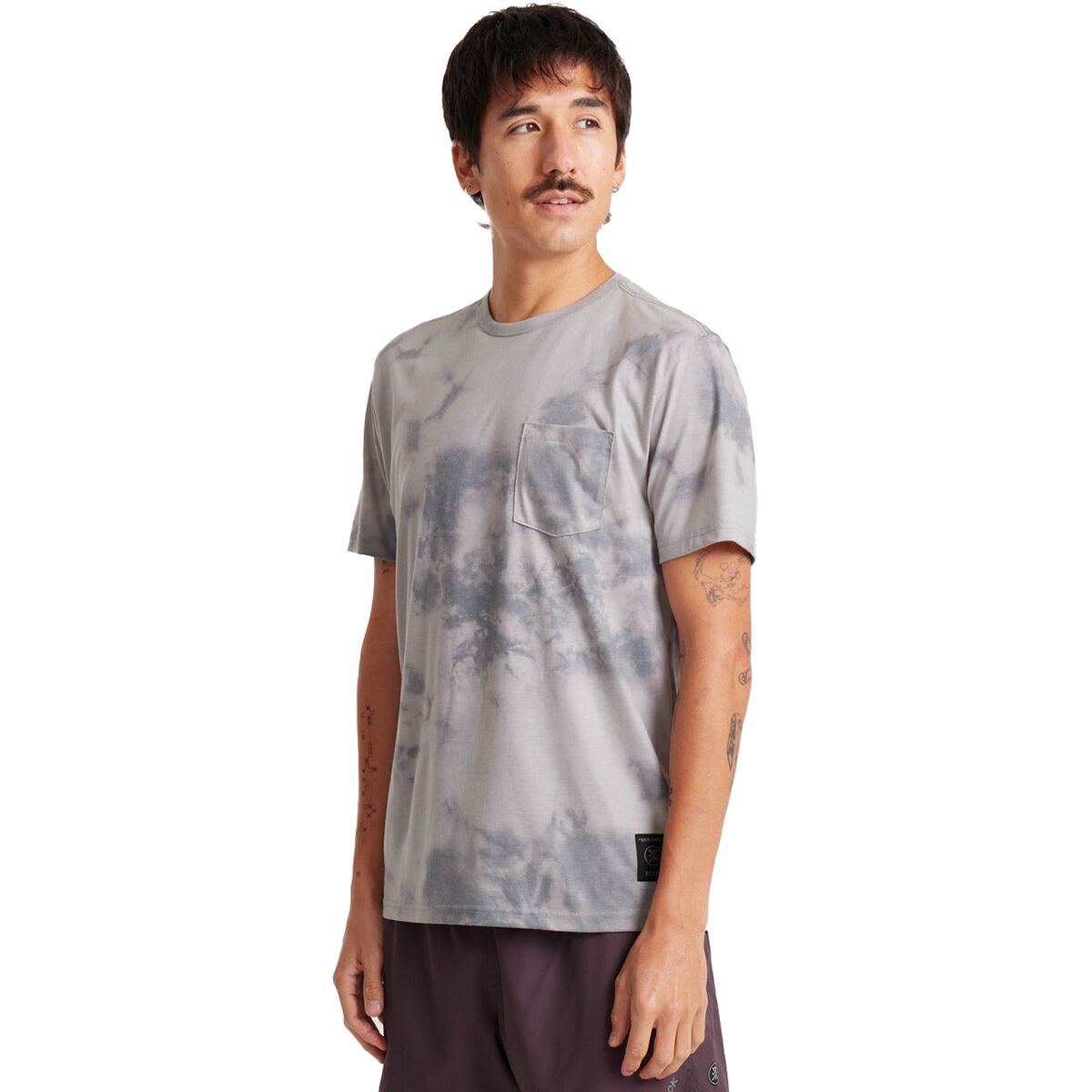 Image of Roark Mathis Core Pocket T-Shirt - Men's Ghost Grey, S