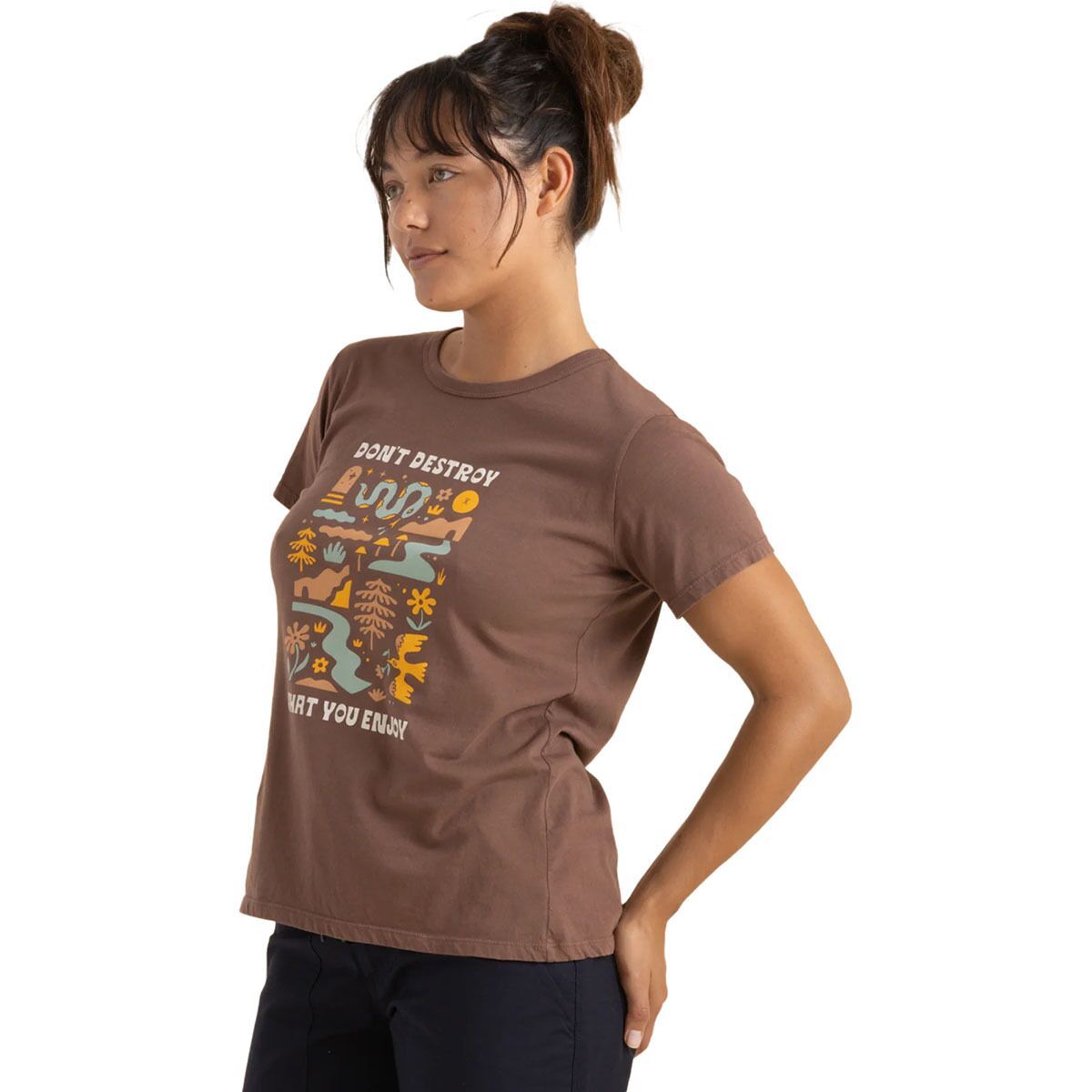 Image of Roark Enjoy Everyday T-Shirt - Women's Saddle, M