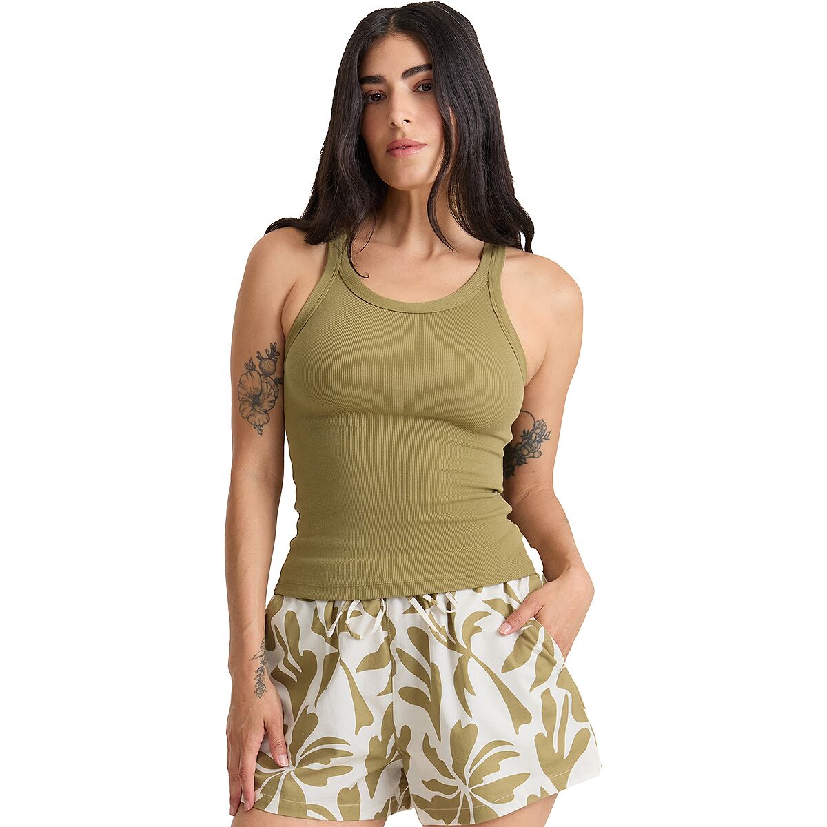 Image of Roark Wind Worn Tank Top - Women's Dusty Olive, XS