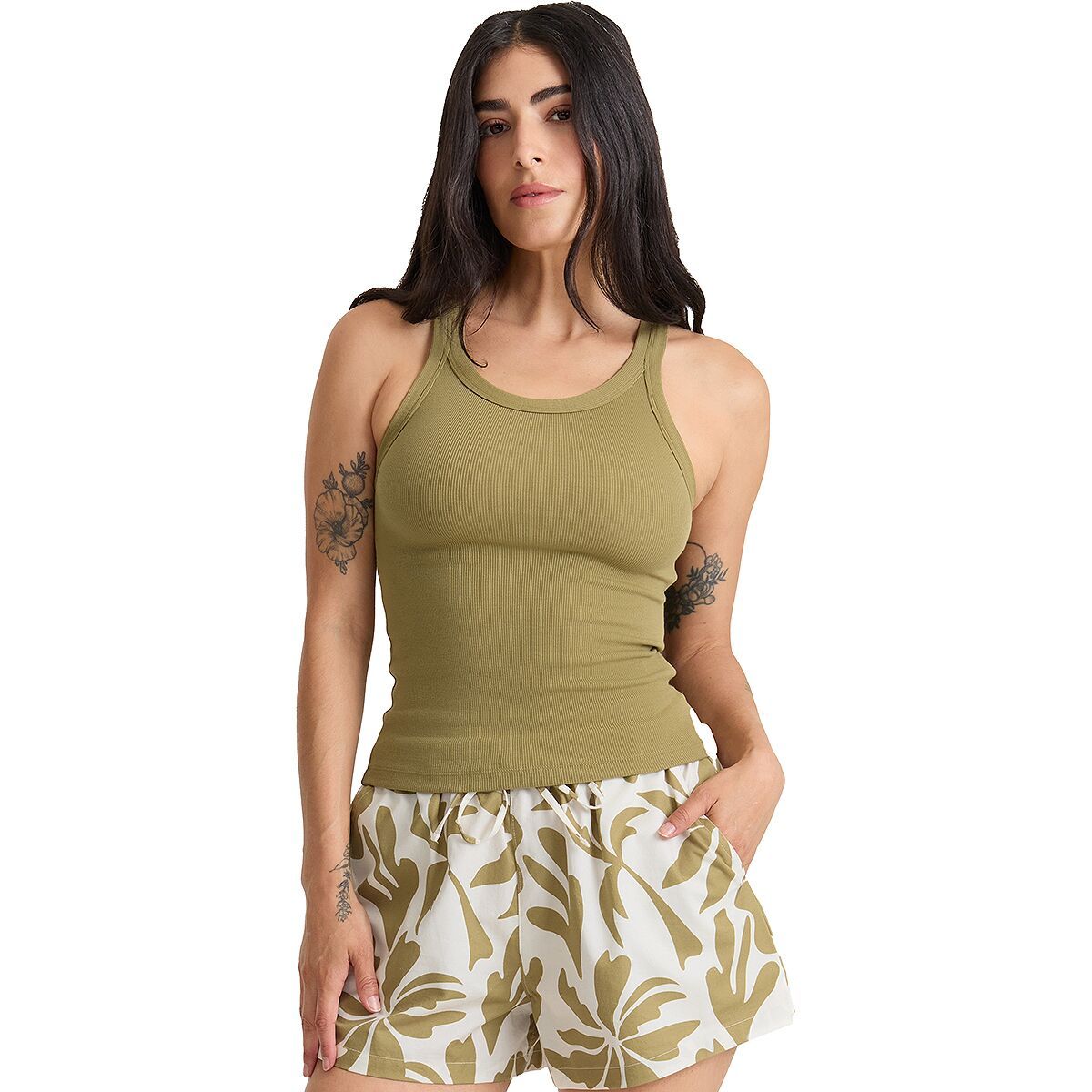 Image of Roark Wind Worn Tank Top - Women's Dusty Olive, M