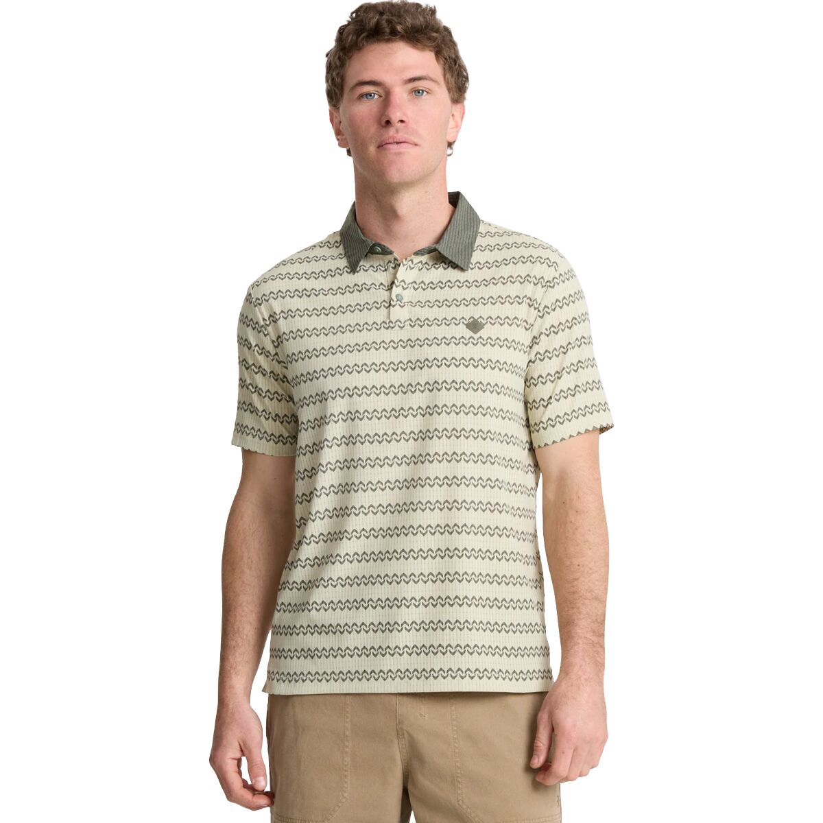 Image of Roark Bless Up Polo Shirt - Men's Sand, S
