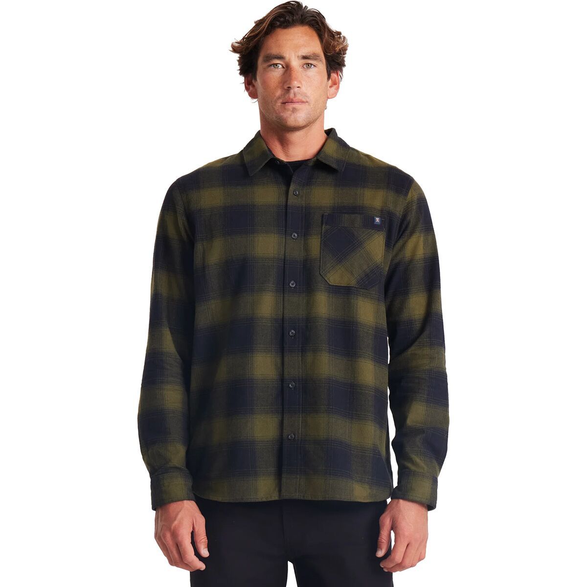 Roark Roark Daytripper Shirt - Men's Dark Military Plaid, S