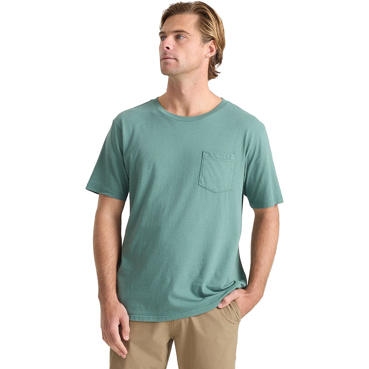 Image of Roark Made To Fade T-Shirt - Men's Washed Slate Green, M