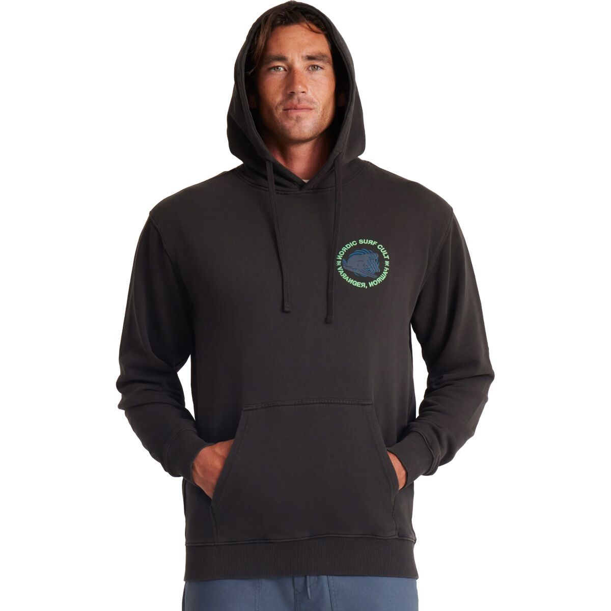 Image of Roark Surf Cult Fleece Hoodie - Men's Vintage Black, S