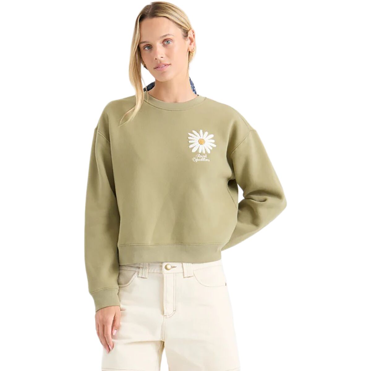 Image of Roark Port Crew Sweatshirt - Women's Dusty Olive, XL
