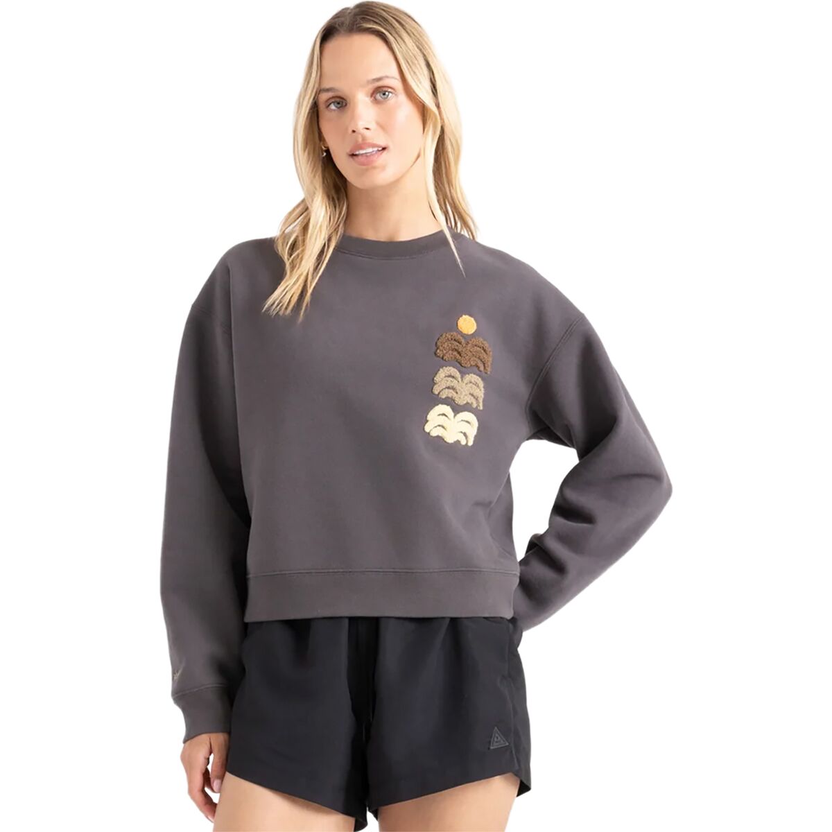 Image of Roark Port Crew Sweatshirt - Women's Faded Black, XS