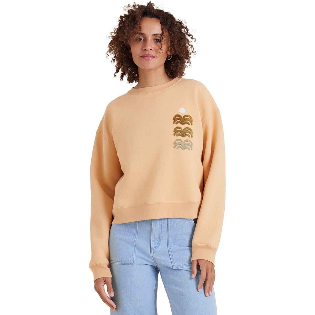 Image of Roark Port Crew Sweatshirt - Women's Tangerine, L