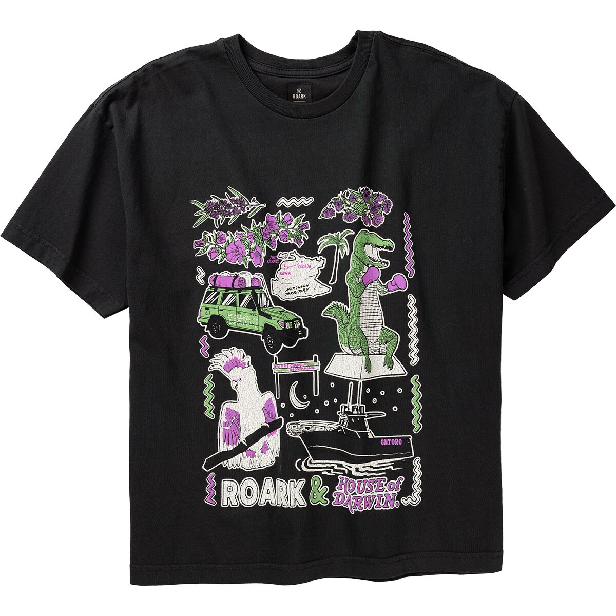 Roark Roark X H.O.D. Oversized T-Shirt - Women's Faded Black, S