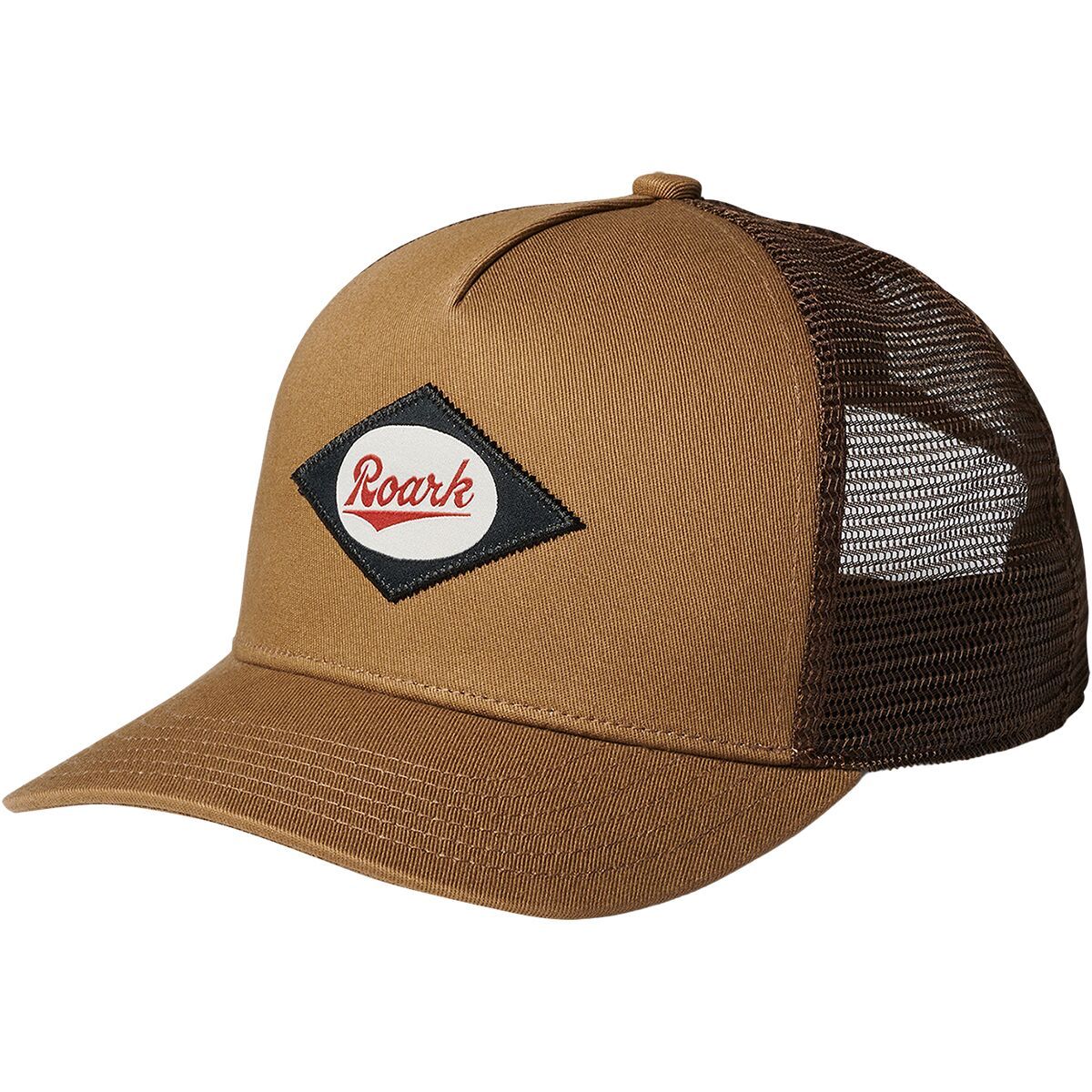 Roark Station Trucker Hat Dark Khaki, One Size