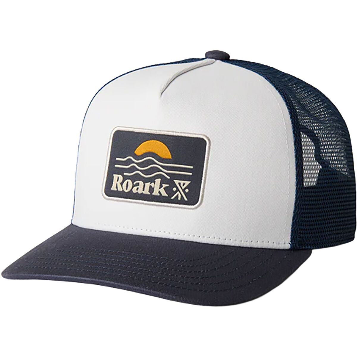 Image of Roark Station Trucker Hat White/Navy, One Size