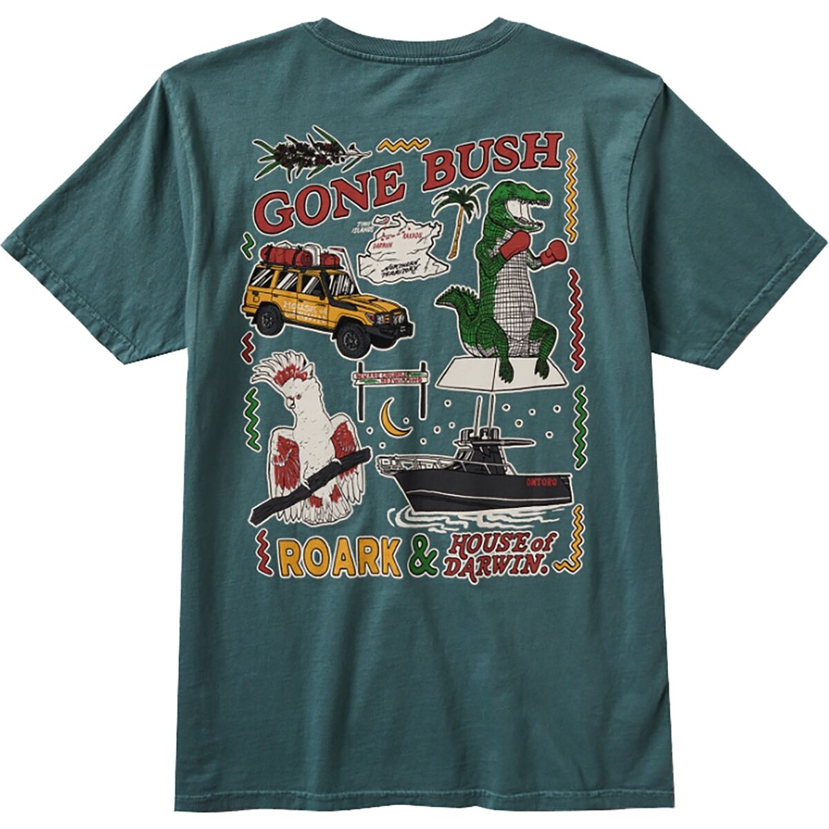 Roark Roark Hod Postcard T-Shirt - Men's Forest, XL