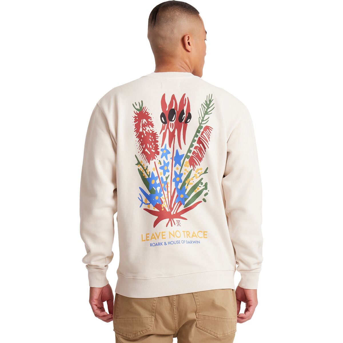 Roark Roark House Of Darwin Crew Sweatshirt - Men's Bone, L