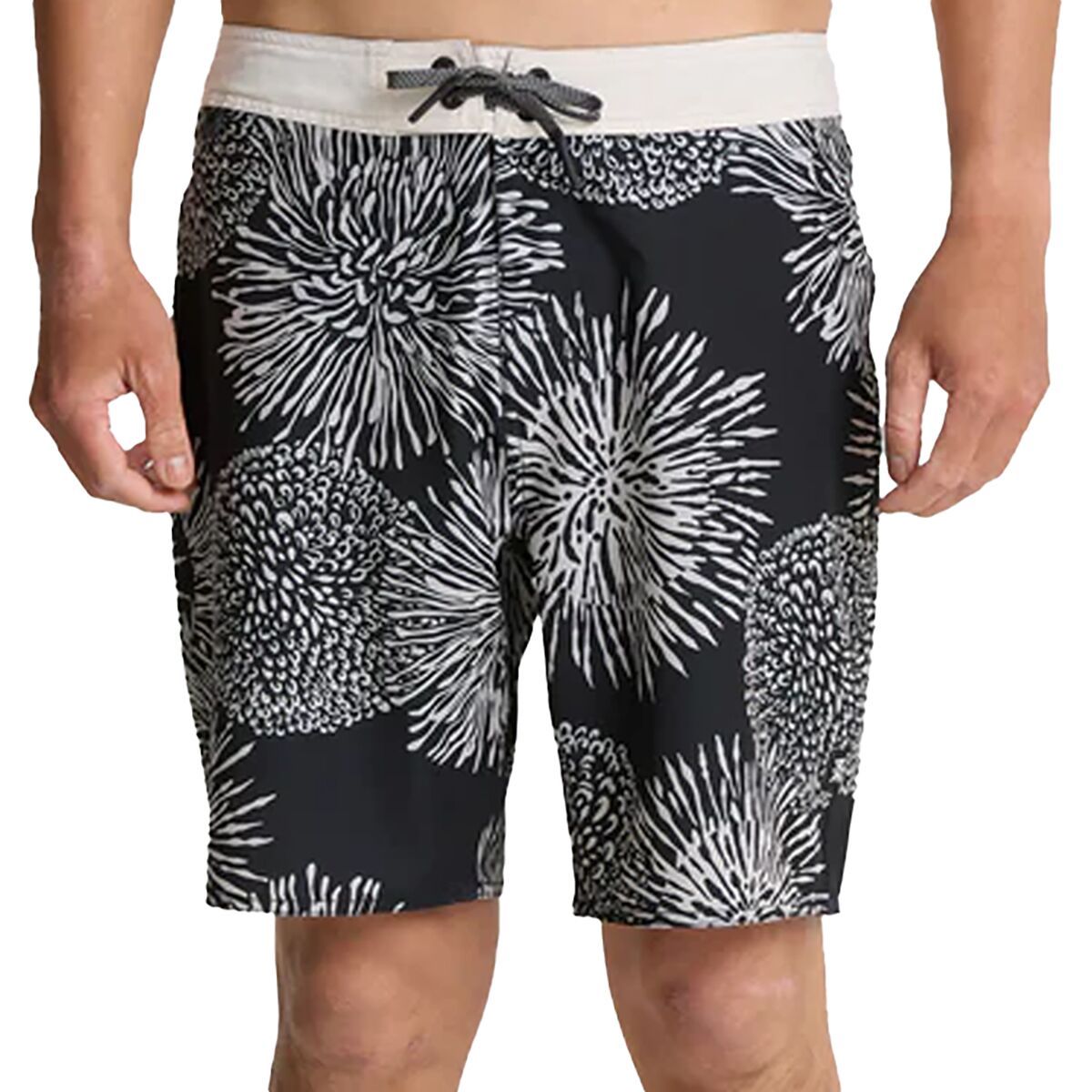 Image of Roark Passage Boardshort - Men's Black Floral, 32